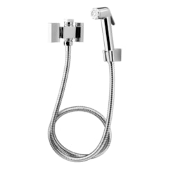Ducha Higiênica Com Registro e Derivação Para Caixa Acoplada E Lavabo Fani Horus 1745 C450 DN 15 1/2 Cromado Fani