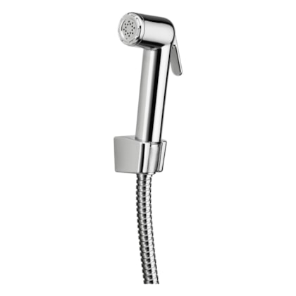 Ducha Higiênica Com Registro e Derivação Para Caixa Acoplada E Lavabo Fani Horus 1745 C450 DN 15 1/2 Cromado Fani