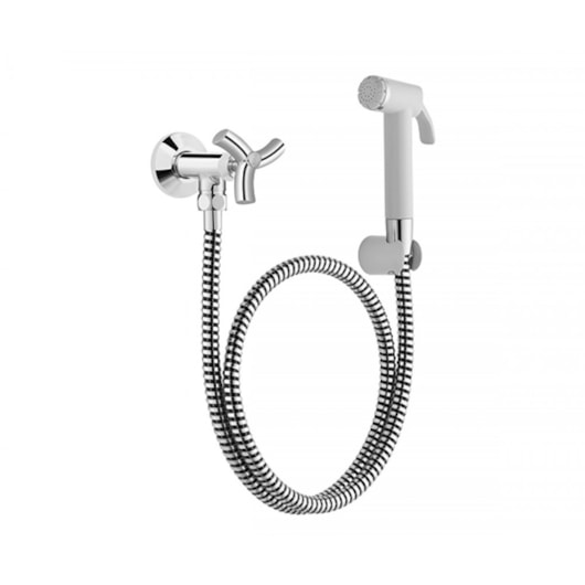 Ducha Higiênica Com Registro E Derivação Primor Branco Cromada Docol - Imagem principal - c8e8933a-415d-40f2-ab57-e5581c4f36e2