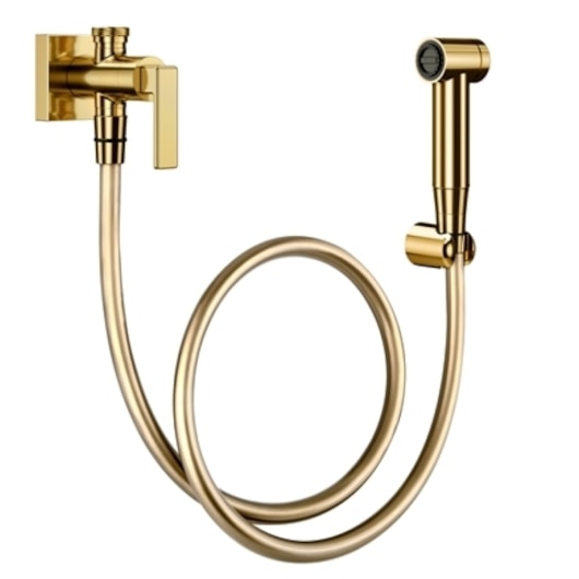 Ducha Higiênica Com Registro E Derivação Stillo Ouro Polido Docol - Imagem principal - 0be0c58e-c9ea-450a-9399-22612b47eb56