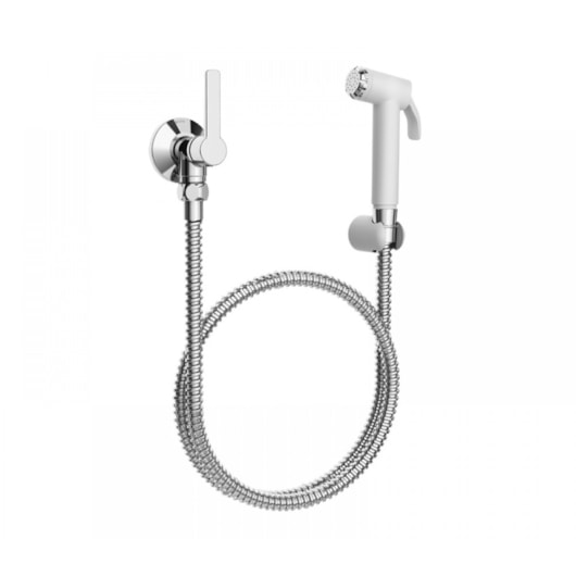 Ducha Higiênica Com Registro Gali Branco Cromada Docol - Imagem principal - add0e582-c41b-4b43-a2ad-263b14de32ef