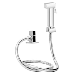 Ducha Higiênica De Punho Com Registro e Magueira Cromado Lexxa