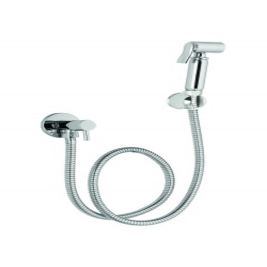 Ducha Higiênica Flexível  Quente E Fria 1/4 Com Flexível 1M Kr506 Cromado Kromma - Imagem principal - 89d13df2-ca72-428b-9d84-524a68a5312a
