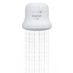 Ducha Ideale Plus Com Cano 4 Temperaturas Branco Blindada Zagonel 6800W 220V