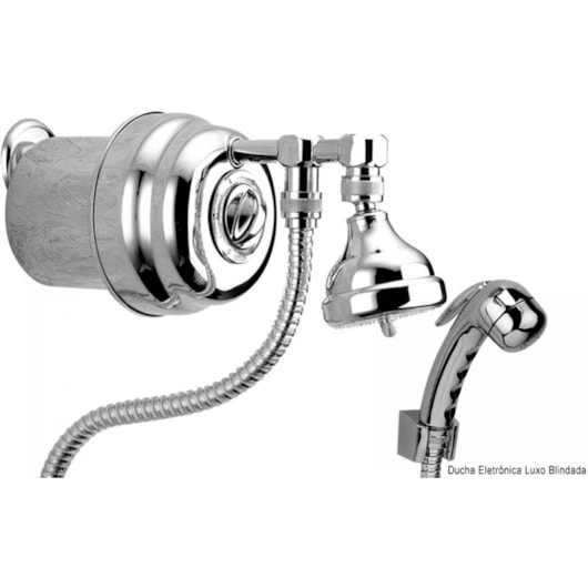 Ducha Luxo Eletronica Blindada Cardal 6,5kw 220v - Imagem principal - e295f198-3db0-42d9-9b43-e05bbb7c1c41