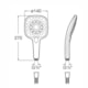 Ducha Manual 140 mm 3 Funções Plenum Square Cromado Roca Branco - 2d20068f-8eb4-44a3-aacc-7b5647535d8a