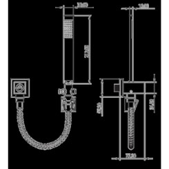 Ducha Manual Com Desviador Quadra C16 Cromada Lorenzetti