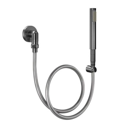 Ducha Manual Para Teto C30 Com Joelho 90° De Grafite Escovado Docol