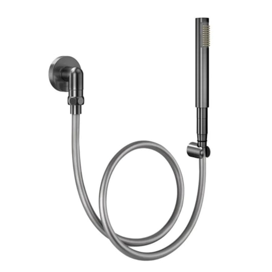 Ducha Manual Para Teto C30 Com Joelho 90° De Grafite Escovado Docol - Imagem principal - 341783bf-1c44-4262-9cc8-e65f89e6da10