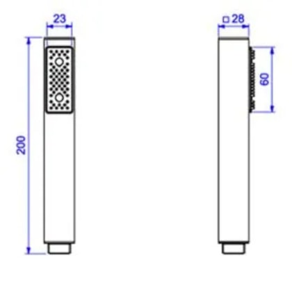 Ducha Manual Quadrada Red Gold Deca