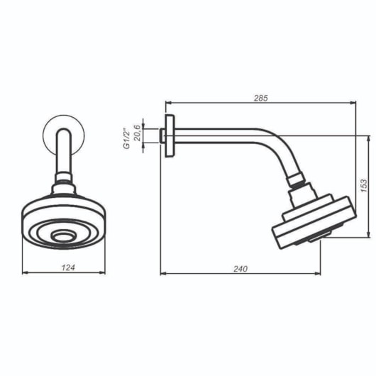 Ducha Meber Max 1959 Cobre Matte Meber - Imagem principal - b48cfae9-cfc0-4688-b39d-1cd04d3a5ba9