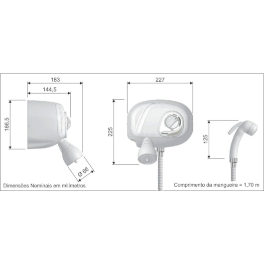 Ducha Potenza Com Desviador Aq-029 Cardal 220V - Imagem principal - 40dddb23-96ef-4add-ae75-e5e126dfe694