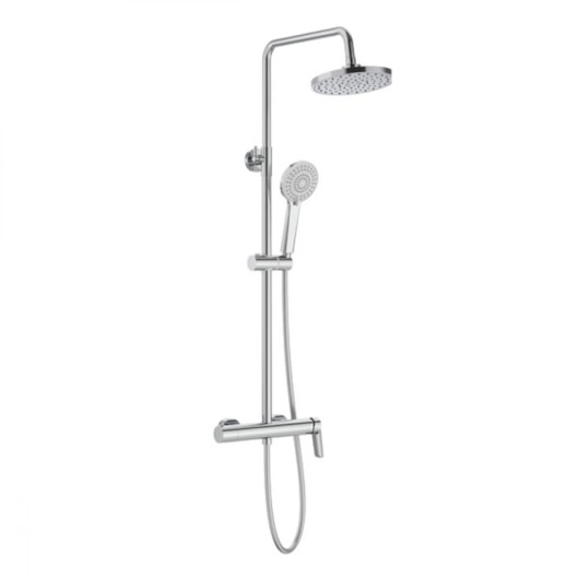 Ducha Redonda Com Monocomando de Parede Vega Cromado - Imagem principal - ccfc4315-ef01-48a3-8e72-fbd105fb3047