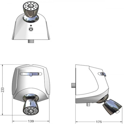 Ducha Relax 3 Temperaturas Branco Lorenzetti 220v 5500w