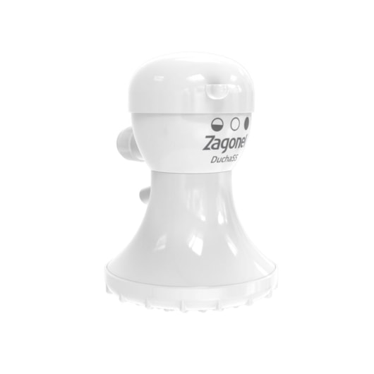 Ducha SS 3 Temperaturas Branco Zagonel 5200W 220V - Imagem principal - a14acd6e-427d-41e4-986a-d5e38b37b9fd