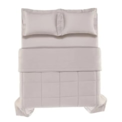Edredom Bossa Prata Queen Cinza 300 Fios Karsten 240x260cm