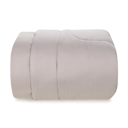 Edredom Bossa Prata Solteiro Cinza Karsten 180x260cm