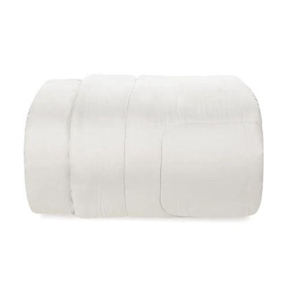 Edredom Bossa Solteiro Branco Karsten 180x260cm