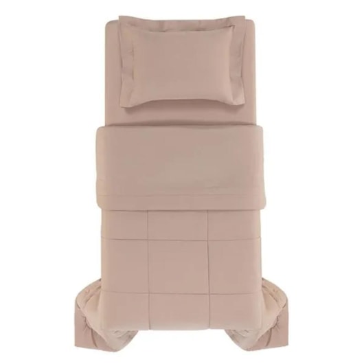 Edredom Bossa Solteiro Nude 300 Fios Karsten 180x260cm - Imagem principal - 956c4669-879e-4067-b69c-9fc6157fac19