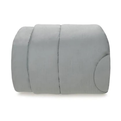 Edredom Tom Mineral Casal Cinza 200 Fios Karsten 220x250cm