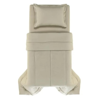 Edredom Tom Salvia Solteiro Verde 200 Fios Karsten 180x250cm