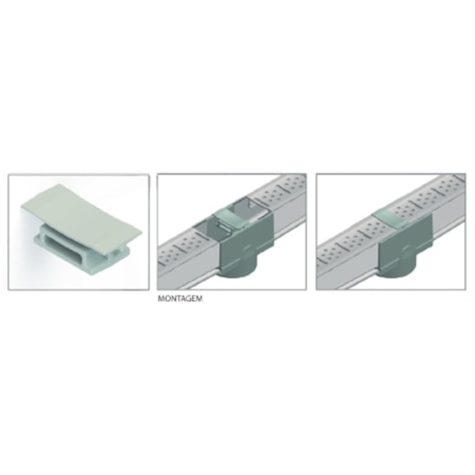 Emenda Para Grelha Top Reta Cinza Top Max - Imagem principal - f305144b-e568-4222-a3da-9c59ee567898