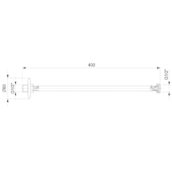 Engate Flexível Aço Inox Trançado Cromado Celite 400Mm