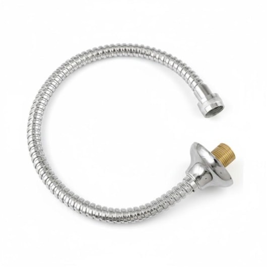 Engate Flexível Espiral Cromado 15x30cm Romar - Imagem principal - b72cd93f-54ac-4add-9524-17ef037a04dc