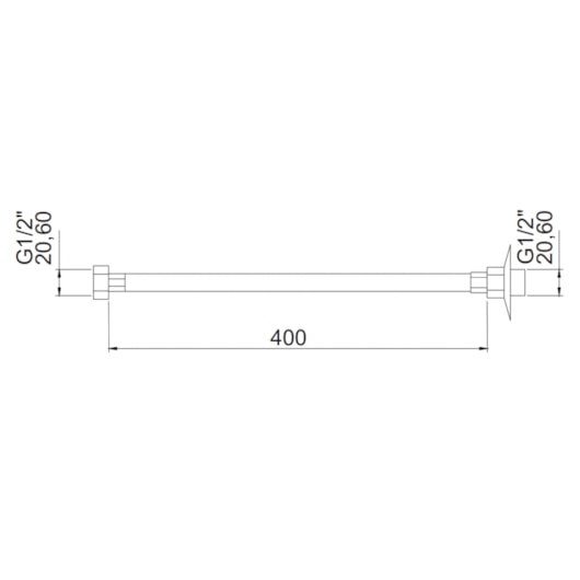 Engate Flexível Trancado Meber 40cm - Imagem principal - 2e6753e0-4f7c-4520-b482-5c2462fab8a7