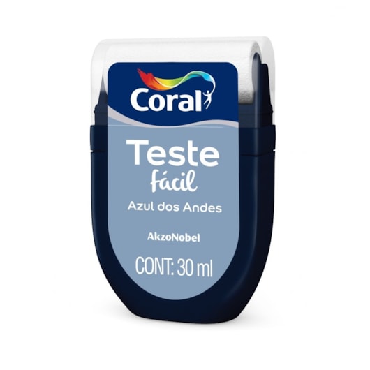 Escolha Cor Teste Facil Fosco Azul Dos Andes 30ml Coral - Imagem principal - f6983076-94b3-49be-83fd-6351c19497ef