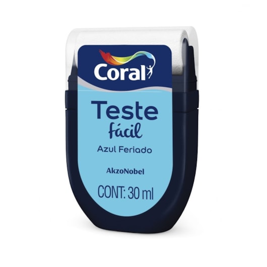 Escolha Cor Teste Facil Fosco Azul Feriado 30ml Coral - Imagem principal - b27ecdbd-6921-457f-9e23-4cf6f42d315e