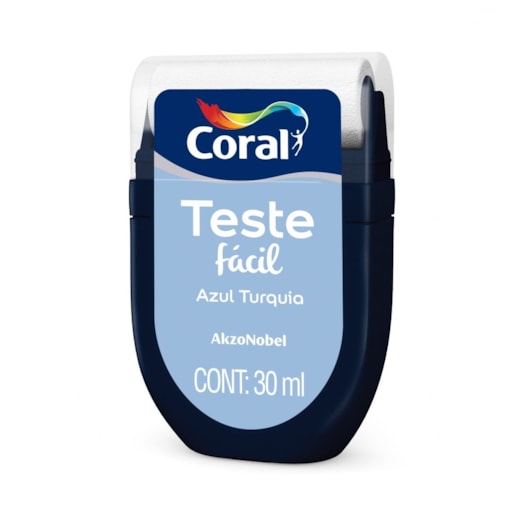 Escolha Cor Teste Facil Fosco Azul Turquia 30ml Coral - Imagem principal - 2ec26e12-c133-4fb4-827e-f5d8afabe4fb