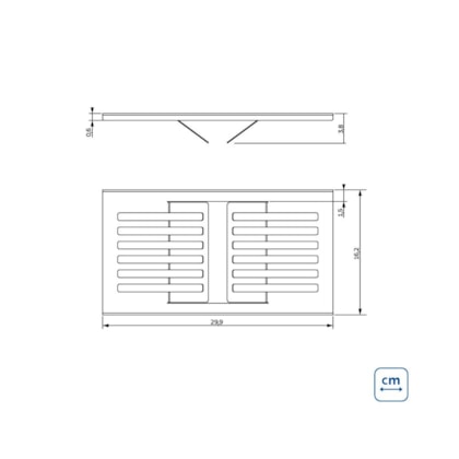 Escorredor De Pratos Em Aço Inox Para Canal Organizador Acetinado Tramontina 30 x 16cm