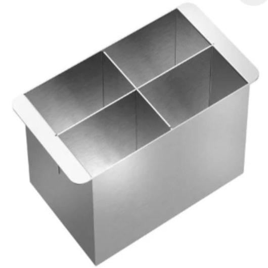 Escorredor De Pratos Para Cuba Dupla Bistro Escovado Docol 20x11cm - Imagem principal - 51ea09c9-cbdc-4bce-8950-0222f1c19205