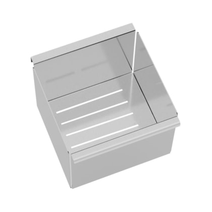 Escorredor Profundo Em Aço Inox Acetinado Para Canal Organizador Tramontina 14,9x16,2cm
