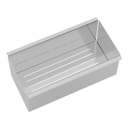 Escorredor Profundo Em Aço Inox Acetinado Para Canal Organizador Tramontina 29,9x16,2cm - Imagem principal - 004593a6-3a65-4986-8964-64c957d085e1