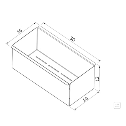 Escorredor Profundo P/ Canal Organizador Scotch Brite Tramontina 30cm