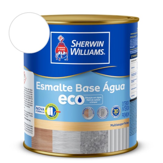 Esmalte Acetinado Eco Branco Sherwin Williams 0,9L - Imagem principal - 64b7df21-b39b-4273-906f-fdd81972db17