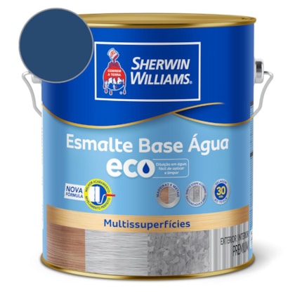 Esmalte Alto Brilho Eco Azul Del Rey Sherwin Williams 3,6L