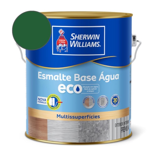 Esmalte Alto Brilho Eco Verde Folha Sherwin Williams 3,6L - Imagem principal - cc92f318-3c5b-43e4-8939-0cde2c0a7a23