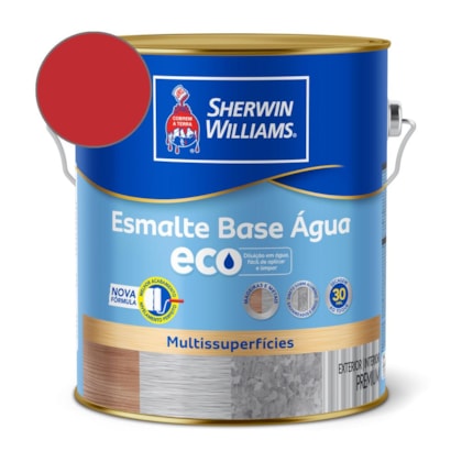 Esmalte Alto Brilho Eco Vermelho Sherwin Williams 3,6L