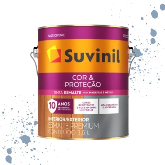 Esmalte Cor E Proteção Brilhante Azul Del Rey Suvinil 3,6L - Imagem principal - a07efe50-e43d-40e0-a4e9-fc7a5c44aa69