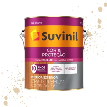Esmalte Cor E Proteção Brilhante Marfim Nobre Suvinil 3,6L