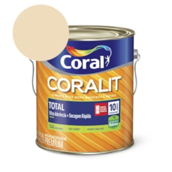 Esmalte Premium Brilho Coralit Total Balance Secagem Rapida Marfim 3.6l Coral