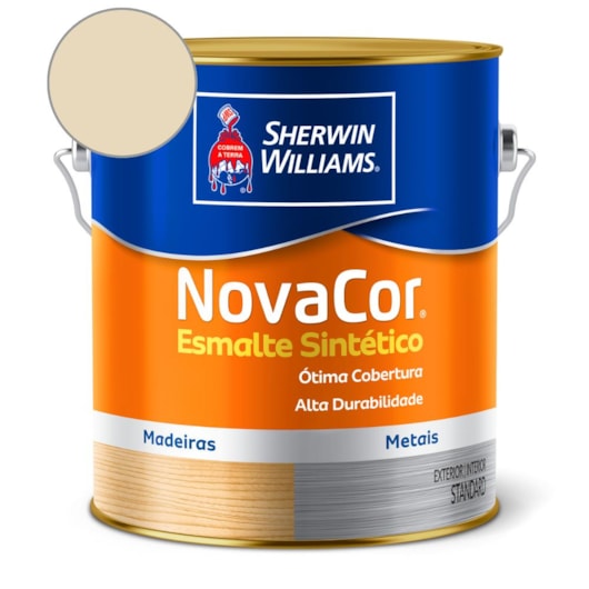  Esmalte Sintético Alto Brilho NovaCor Marfim Sherwin Williams 3,6L - Imagem principal - 043bc8d5-a6d8-42f2-9235-a451d65823ff