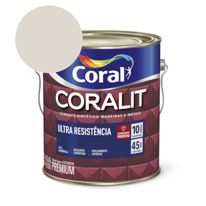 Esmalte Sintético Coralit Ultra Resistencia Acetinado Gelo 3.6l Coral