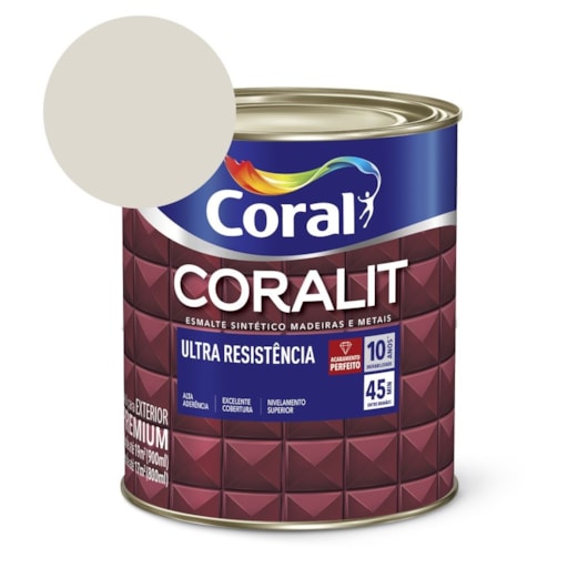 Esmalte Sintético Coralit Ultra Resistencia Acetinado Gelo 900ml Coral - Imagem principal - 2bca8ab2-6071-4cd9-85d9-6f5f63df98eb