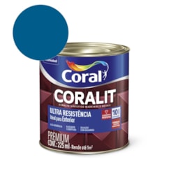 Esmalte Sintético Coralit Ultra Resistencia Alto Brilho Azul França 225ml Coral