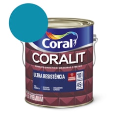 Esmalte Sintético Coralit Ultra Resistencia Alto Brilho Azul Mar 3.6l Coral