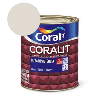 Esmalte Sintético Coralit Ultra Resistencia Alto Brilho Gelo 900ml Coral